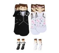 Sikweny 2 Paia Regalo Matrimonio Sposi Originale Taglia Unica Idee Regalo per Matrimonio Protezione Invernale Calzini Personalizzati Utilizzabile per Proposta Fidanzamento Anniversario