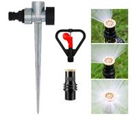 Sikweny 3 Pezzi Irrigatori da Giardino Design Girevole Regolabile a 360°Irrigatore Giardino Robusto Irrigazione Automatica Versatile si Applica a Prati Giardini Orti Frutteti e Terreni Agricoli