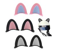 Sikweny 3 Pezzi Orecchie Casco Sci Piccolo e Portatile Accessori Casco Moto Durevole e Flessibile Helmet Decoration Bello e Carino per Bicicletta ATV Snowboard Skateboard Moto Scooter Auto