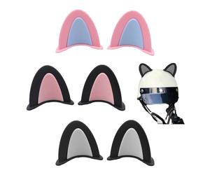 Sikweny 3 Pezzi Orecchie Casco Sci Piccolo e Portatile Accessori Casco Moto Durevole e Flessibile Helmet Decoration Bello e Carino per Bicicletta ATV Snowboard Skateboard Moto Scooter Auto