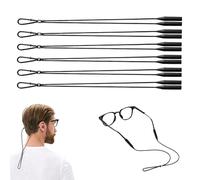 Sikweny 6 Pezzi Cordino per Occhiali Design Antiscivolo Laccetti per Occhiali Design Regolabile Catena Portaocchiali Leggero e Portatile per Fitness Pesca Vela Canottaggio Escursionismo Tiro Corsa