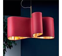 Sil-Lux Lampada a sospensione Mugello in rosso-oro Sil-Lux