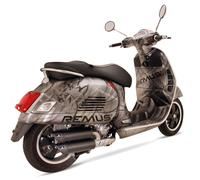 SIL. REMUS RSC DUAL FLOW CARBONIO VESPA GTS 300 ie Super 2008- INCL. PARACAL.