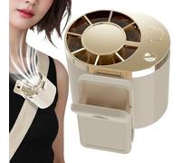 Sil - Ventilatore portatile con clip, 9 cm, con clip, per auto, 3 velocità, ricaricabile tramite USB, girevole a 360°, per passeggino e scrivania, raffreddamento personale
