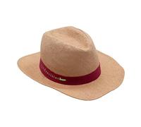 SILABA TONICA Pack 50 cappelli Panama personalizzati - Cappelli di paglia con il vostro logo o frase sulla fascia - Modello Acapulco per uomini e donne - In tonalità marrone o beige
