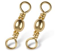 SILANON Girelle a barile da pesca, 60/120 pezzi, girelle per la pesca a sfera, in ottone inossidabile, anelli solidi, ad alta resistenza, accessori per la pesca in acqua salata (4# 60 pezzi)