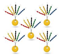 SILANON Tappi di gomma per pesca Bobber Beads Stopper 30 in 1 Ovale Galleggiante Sinker Stops Pesca Bobber Space Beans per Rigging Dimensioni Ss, S, M, L, LL