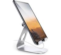 (Silber) Adjustable Tablet Stand by Lamicall - Universal Holder for iPad Pro, iPad Air, Mini, and Nintendo Devices