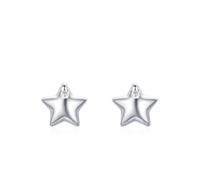 Silber Ohrringe Ohrstecker Groß, Ohrringe Damen Boho Style Stern mit Zirkonia 925 Silber