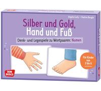 Silber und Gold, Hand und Fuß: Denk- und Legespiele zu Wortpaaren: Nomen. Visuelle Wahrnehmung fördern und den Wortschatz erweitern. 30 Bildkarten plus Spielideen. Für Kita und Grundschule