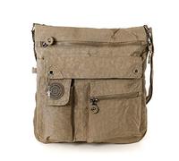 SilberDream borsa donna a mano borsa/borsa a tracolla marrone chiaro nylon-custodia OTJ206N