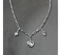 Silberdream Charm Collana Cuore Pendente Collana FCA017