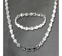 silberdream Collana E Bracciale Donna in Argento 925 Set Schmuck Circles SDS474J