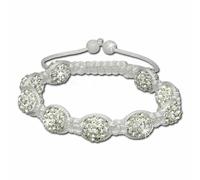 Silberdream Gioiello Shamballa Perle Bracciale Sfere Zirconi Vetro Pietra SDA92X