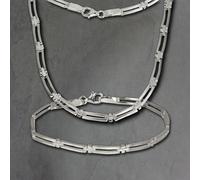 SilberDream Set Gioielli Collier & Bracciale Donna Trendy Opaco SDS407