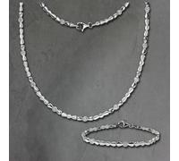 Silberdream Set Gioielli Design Zirconia Collier & E Bracciale Donna 925er