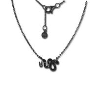 Silberdream Zirconia Serpente Collana Nera Gioiello 44cm 925 Argento GSK400S