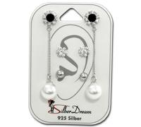 Silberdream Zirkonia 3 Paia Di Orecchini A Perno Set 925 Argento SDS617WS