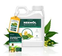 Silberkraft Olio di neem concentrato con rimulgan, spremuto a freddo e premiscelato, fino a 100 l, soluzione per la cura delle piante, incluso e-book gratuito, per piante da interno, rose, verdure