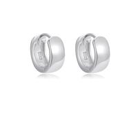 SILBERTALE Orecchini a cerchio Huggie, in argento Sterling S925, minimalisti ed eleganti, ipoallergenici e leggeri, il regalo perfetto, 3,6mm Breite, 6,7mm Innendurchmesser