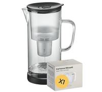 SILBERTHAL Caraffa filtrante vetro - 3L con filtro - compatibile Brita Maxtra - Riduce calcare - Caraffa acqua filtrante