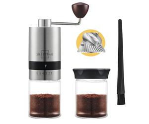 SILBERTHAL Macina caffè manuale - Professionale e regolabile - Macinino caffè a mano - Manual coffee grinder per moka