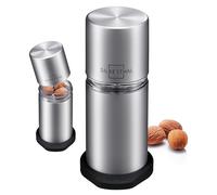 SILBERTHAL Macina noce moscata manuale - Grattugia con capienza 4 noci | Grattugiato sottile - Elegante - Grande capacità - Conservazione DELL'AROMA - Acciaio inox