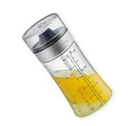 SILBERTHAL Shaker per condimenti - Bottiglia Salsa Vetro graduato 300ml - Salad Dressing Shaker con Ricette - Dosatore condimento per l'insalata - Picnic & BBQ