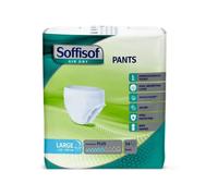 Pannolone Per Incontinenza Soffisof Air Dry Pants Plus Large 14 Pezzi