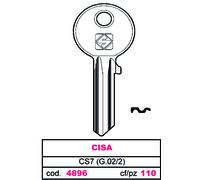 Silca CHIAVE ASC CS7 (G.VAC 2) CISA 100 PZ