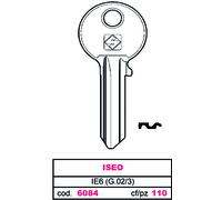 Silca CHIAVE ASC IE6 (G.VAC 3) ISEO 100 PZ