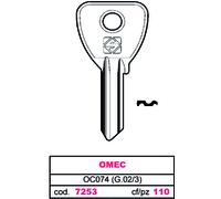 Silca CHIAVE ASC OC074 (G.VAC 3) OMEC 100 PZ