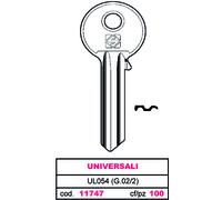 Silca CHIAVE OTTONE UL054 (G.VAC 2) UNIVERSALE 100 PZ