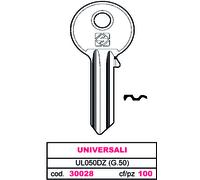Silca CHIAVE SILKY OTTONE UL050DZ (G.VGB 0) UNIVERSALE 100 PZ