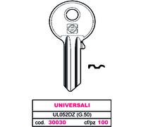 Silca CHIAVE SILKY OTTONE UL052DZ (G.VGB 0) UNIVERSALE 100 PZ