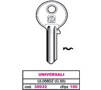 Silca CHIAVE SILKY OTTONE UL058DZ (G.VGB 0) UNIVERSALE 100 PZ