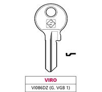 Silca CHIAVE SILKY OTTONE VI086DZ (G.VGB 1) VIRO 100 PZ
