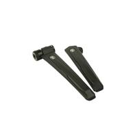 SILCA EOLO 2 in 1 leve - Design premium in alluminio nero Combo Leve per pneumatici e strumento di gonfiaggio CO2 bici - Leve per pneumatici della bicicletta compatibili con Presta e Schrader e