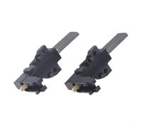 Sileduove 2 spazzole di carbone per lavatrice compatibili con HOOVER Candy Ceset per INDESIT per ARISTON Parte di ricambio del motore, custodia in plastica 53 mm nera, alternativa a 481931088529