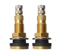 Sileduove 2 steli per valvole pneumatici senza camera d'aria TR618A per trattore (5,3 cm x 2,25 cm, materiale rame, dorato) per foro del cerchio da 16 mm