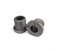 Sileduove Accessorio per perforazione 3 in 1, manicotto per trapano in metallo, 6-15 mm, boccola per trapano per trapano rotondo per legno, tenone, acciaio CNC, finitura grigia, filettatura M20 x 15