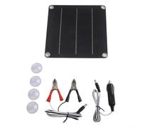 Sileduove Caricabatterie solare da 10 W 12 V con impermeabilità IP65 e controller intelligente per auto, camper, barca, moto, al piombo per LIFEPO4 vetro cristallino in silicone