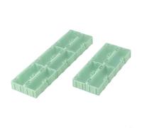 Sileduove Confezione da 10 scatole in plastica per componenti elettronici, 75 x 315 x 215 mm, organizer con coperchio aperto a 90 gradi e blocco automatico, contenitore impilabile per viti, dadi