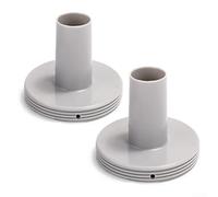 Sileduove Connettore filtro per piscina, adattatore di ricambio per filtro di uscita da 3,8 cm, per piscina Intex, grigio e blu, 2 pezzi (2 bianchi)