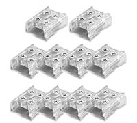 Sileduove Connettore per striscia LED, terminale a vite, adattatore per cavi 2P, accessorio per illuminazione senza saldatura per strisce da 8 mm e 10 mm, sicuro, facile installazione, alloggiamento