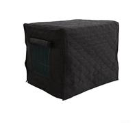 Sileduove Copertura trapuntata per gabbia per cani con tessuto resistente all'acqua, per uso interno, per proteggere le casse e creare un ambiente calmo (M)