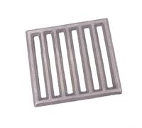 Sileduove Griglia quadrata in ghisa per camino Hark, circolazione dell'aria efficiente e supporto per legna sicuro, parte di ricambio per installazione, colore nero, 27 x 19,5 cm, per riscaldamento