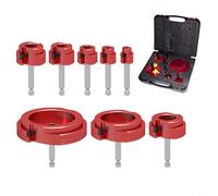 Sileduove Kit di alesatore per tubi di perforazione, 8 pezzi, in alluminio, 1/2-4 pollici, per rimozione tubi in PVC CPVC ABS