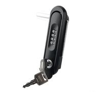 Sileduove Lucchetto con password in lega con chiave e password per l'accesso per armadietti e porte in metallo, impermeabile, resistente alla ruggine, sicurezza per uso interno ed esterno (argento)