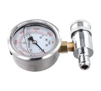 Sileduove Manometro, connessione rapida, 5000PSI, parti idropulitrice, design antiurto, resistenza alle alte temperature, testa femmina da 3/8 pollici, struttura in acciaio inossidabile e rame